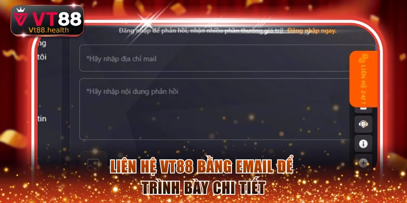 Lựa chọn cách thức Email để gửi yêu cầu rõ ràng